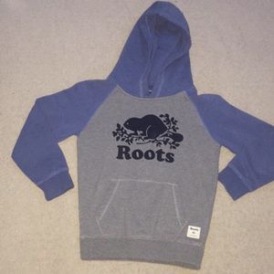 Blue sleeves boy kids roots medium
